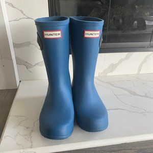 Hunter Women's Tour Foldable Short Rain Boots BLUE